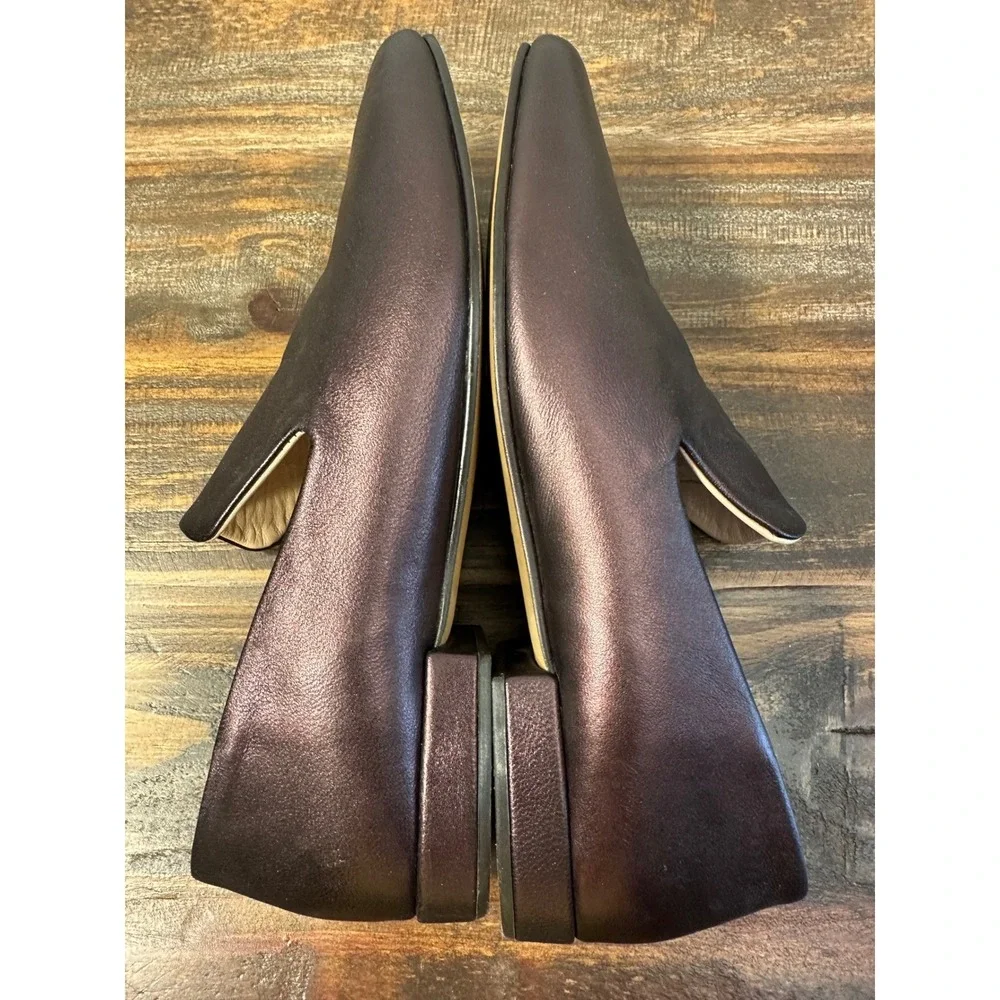 Liendo by Seychelles Anthropologie Bronze Leather Loafer Woman Sz‎ 6 Dress Shoe